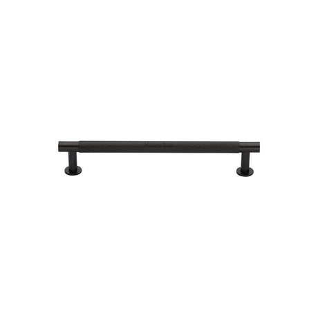 Heritage Brass Cabinet Hardware Matt Bronze / Cabinet Pull Handles / 96mm c/c Heritage Brass - Cabinet Pull Partial Knurled Design with Rose 96mm CTC Matt Bro
