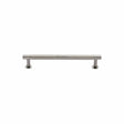 Heritage Brass Cabinet Hardware Polished Nickel / Cabinet Pull Handles / 96mm c/c Heritage Brass - Cabinet Pull Partial Knurled Design with Rose 96mm CTC Polished Nic