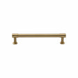 Heritage Brass Cabinet Hardware Satin Brass / Cabinet Pull Handles / 128mm c/c Heritage Brass - Cabinet Pull Phoenix Design with 16mm Rose 128mm CTC Satin Brass