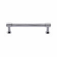 Heritage Brass Cabinet Hardware Polished Chrome / Cabinet Pull Handles / 160mm c/c Heritage Brass - Cabinet Pull Phoenix Design with 16mm Rose 160mm CTC Polished Chrom