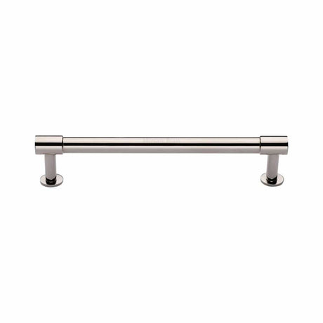 Heritage Brass Cabinet Hardware Polished Nickel / Cabinet Pull Handles / 160mm c/c Heritage Brass - Cabinet Pull Phoenix Design with 16mm Rose 160mm CTC Polished Nicke