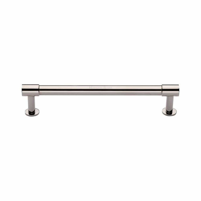 Heritage Brass Cabinet Hardware Polished Nickel / Cabinet Pull Handles / 160mm c/c Heritage Brass - Cabinet Pull Phoenix Design with 16mm Rose 160mm CTC Polished Nicke