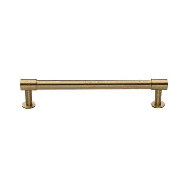 Heritage Brass Cabinet Hardware Satin Brass / Cabinet Pull Handles / 160mm c/c Heritage Brass - Cabinet Pull Phoenix Design with 16mm Rose 160mm CTC Satin Brass