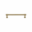 Heritage Brass Cabinet Hardware Polished Brass / Cabinet Pull Handles / 96mm c/c Heritage Brass - Cabinet Pull Phoenix Design with 16mm Rose 96mm CTC Polished Brass