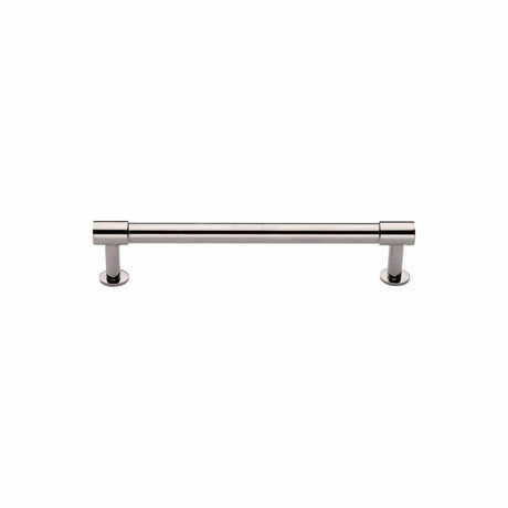 Heritage Brass Cabinet Hardware Polished Nickel / Cabinet Pull Handles / 96mm c/c Heritage Brass - Cabinet Pull Phoenix Design with 16mm Rose 96mm CTC Polished Nickel