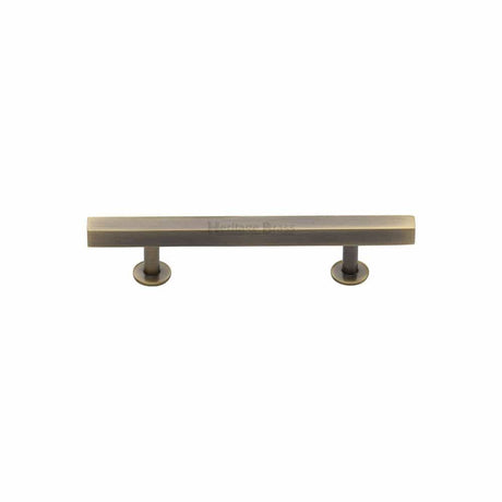 Heritage Brass Cabinet Hardware Antique Brass / Cabinet Pull Handles / 96mm c/c Heritage Brass - Cabinet Pull Square Design 96mm CTC Antique Brass Finish