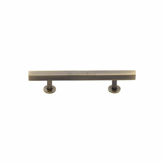 Heritage Brass Cabinet Hardware Antique Brass / Cabinet Pull Handles / 96mm c/c Heritage Brass - Cabinet Pull Square Design 96mm CTC Antique Brass Finish