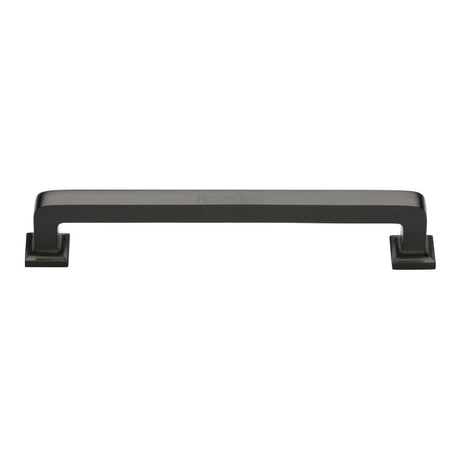 Heritage Brass Cabinet Hardware Matt Bronze / Cabinet Pull Handles / 203mm c/c Heritage Brass - Cabinet Pull Square Vintage Design 203mm CTC Matt Bronze Finish