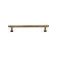 Heritage Brass Cabinet Hardware Antique Brass / Cabinet Pull Handles / 128mm c/c Heritage Brass - Cabinet Pull Step Design with 16mm Rose 128mm CTC Antique Brass Fi