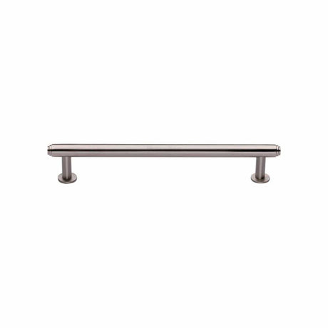 Heritage Brass Cabinet Hardware Satin Nickel / Cabinet Pull Handles / 128mm c/c Heritage Brass - Cabinet Pull Step Design with 16mm Rose 128mm CTC Satin Nickel F