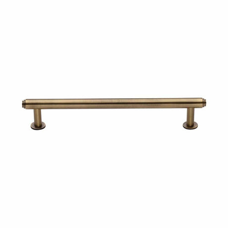 Heritage Brass Cabinet Hardware Antique Brass / Cabinet Pull Handles / 160mm c/c Heritage Brass - Cabinet Pull Step Design with 16mm Rose 160mm CTC Antique Brass Fi