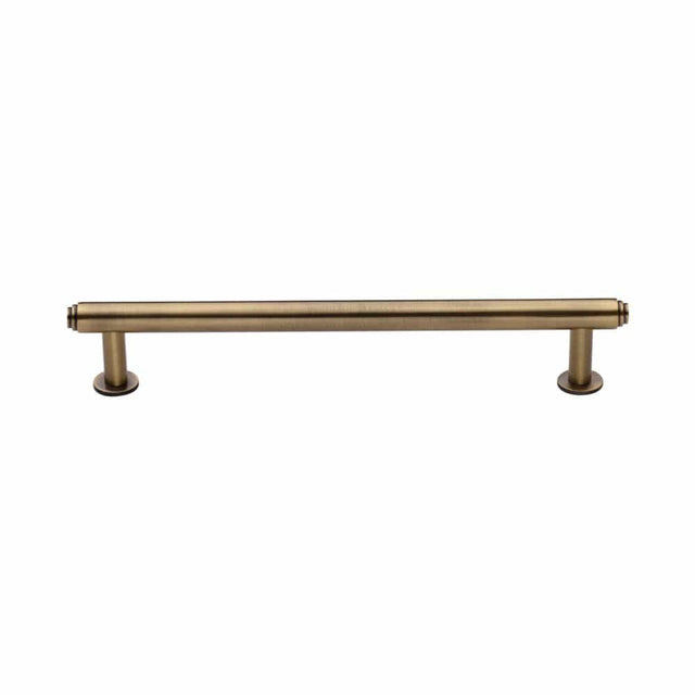 Heritage Brass Cabinet Hardware Antique Brass / Cabinet Pull Handles / 160mm c/c Heritage Brass - Cabinet Pull Step Design with 16mm Rose 160mm CTC Antique Brass Fi