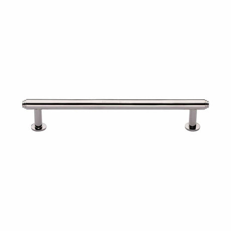 Heritage Brass Cabinet Hardware Polished Nickel / Cabinet Pull Handles / 160mm c/c Heritage Brass - Cabinet Pull Step Design with 16mm Rose 160mm CTC Polished Nickel F
