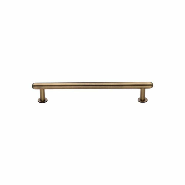 Heritage Brass Cabinet Hardware Antique Brass / Cabinet Pull Handles / 96mm c/c Heritage Brass - Cabinet Pull Step Design with 16mm Rose 96mm CTC Antique Brass Fin