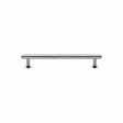 Heritage Brass Cabinet Hardware Polished Nickel / Cabinet Pull Handles / 96mm c/c Heritage Brass - Cabinet Pull Step Design with 16mm Rose 96mm CTC Polished Nickel Fi