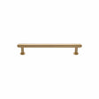 Heritage Brass Cabinet Hardware Satin Brass / Cabinet Pull Handles / 96mm c/c Heritage Brass - Cabinet Pull Step Design with 16mm Rose 96mm CTC Satin Brass Fin