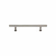 Heritage Brass Cabinet Hardware Polished Nickel / Cabinet Pull Handles / 101mm c/c Heritage Brass - Cabinet Pull T-Bar Design with 16mm Rose 101mm CTC Polished Nickel