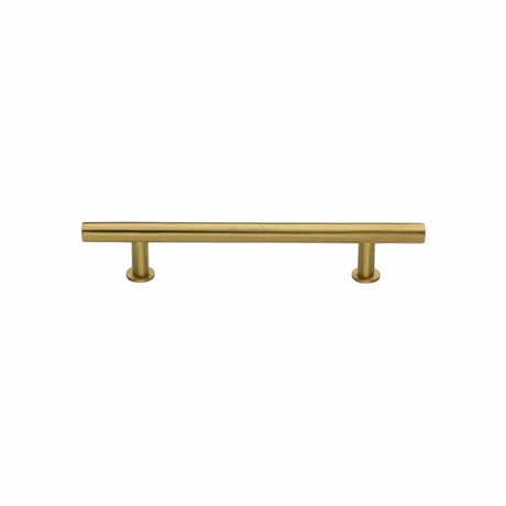 Heritage Brass Cabinet Hardware Satin Brass / Cabinet Pull Handles / 101mm c/c Heritage Brass - Cabinet Pull T-Bar Design with 16mm Rose 101mm CTC Satin Brass F