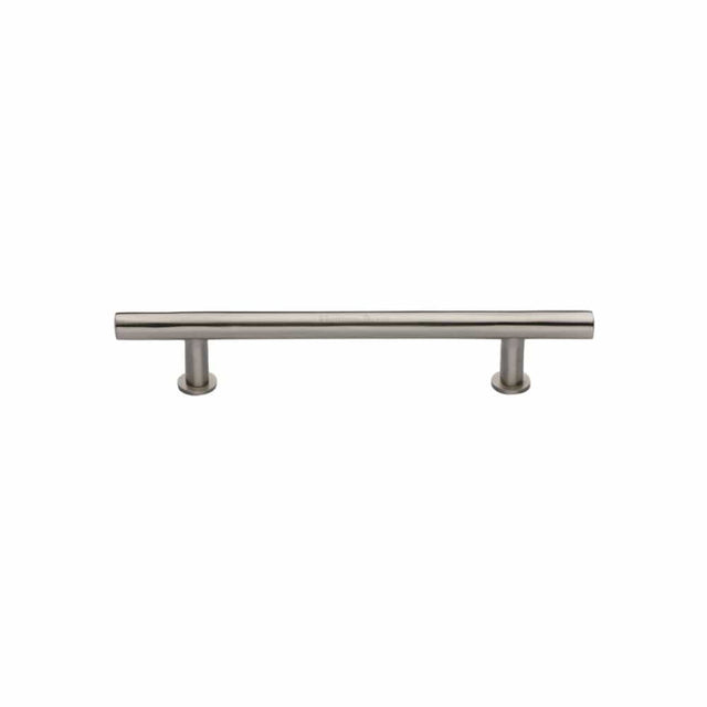 Heritage Brass Cabinet Hardware Satin Nickel / Cabinet Pull Handles / 101mm c/c Heritage Brass - Cabinet Pull T-Bar Design with 16mm Rose 101mm CTC Satin Nickel