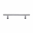Heritage Brass Cabinet Hardware Polished Chrome / Cabinet Pull Handles / 160mm c/c Heritage Brass - Cabinet Pull T-Bar Design with 16mm Rose 160mm CTC Polished Chrome