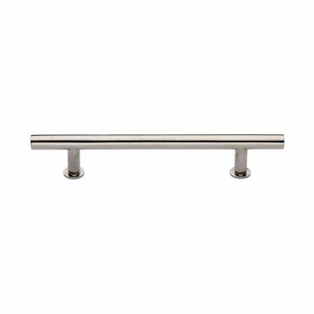 Heritage Brass Cabinet Hardware Polished Nickel / Cabinet Pull Handles / 160mm c/c Heritage Brass - Cabinet Pull T-Bar Design with 16mm Rose 160mm CTC Polished Nickel