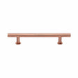 Heritage Brass Cabinet Hardware Satin Rose Gold / Cabinet Pull Handles / 160mm c/c Heritage Brass - Cabinet Pull T-Bar Design with 16mm Rose 160mm CTC Satin Rose Go