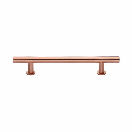 Heritage Brass Cabinet Hardware Satin Rose Gold / Cabinet Pull Handles / 160mm c/c Heritage Brass - Cabinet Pull T-Bar Design with 16mm Rose 160mm CTC Satin Rose Go