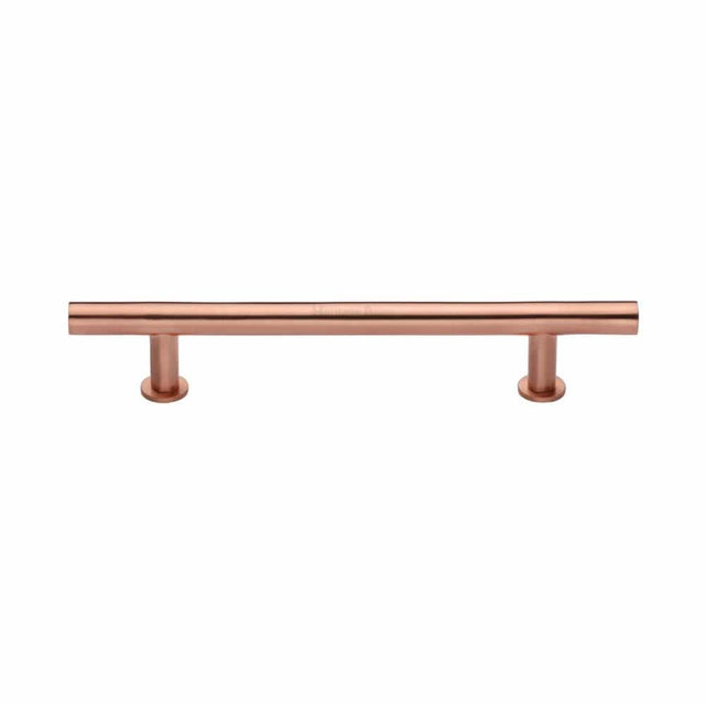 Heritage Brass Cabinet Hardware Satin Rose Gold / Cabinet Pull Handles / 160mm c/c Heritage Brass - Cabinet Pull T-Bar Design with 16mm Rose 160mm CTC Satin Rose Go