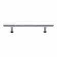 Heritage Brass Cabinet Hardware Polished Chrome / Cabinet Pull Handles / 203mm c/c Heritage Brass - Cabinet Pull T-Bar Design with 16mm Rose 203mm CTC Polished Chrome