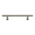 Heritage Brass Cabinet Hardware Satin Nickel / Cabinet Pull Handles / 203mm c/c Heritage Brass - Cabinet Pull T-Bar Design with 16mm Rose 203mm CTC Satin Nickel
