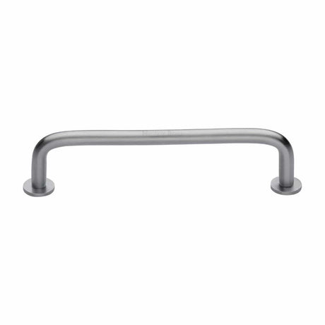 Heritage Brass Cabinet Hardware Satin Chrome / Cabinet Pull Handles / 160mm c/c Heritage Brass - Cabinet Pull Wire Design with 16mm Rose 160mm CTC Satin Chrome F
