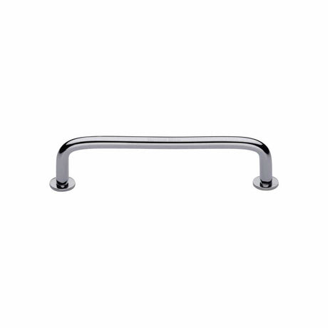 Heritage Brass Cabinet Hardware Polished Chrome / Cabinet Pull Handles / 96mm c/c Heritage Brass - Cabinet Pull Wire Design with 16mm Rose 96mm CTC Polished Chrome Fi