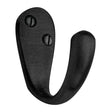 Heritage Brass Door Furniture Matt Black Heritage Brass - Curved Single Robe Hook - Matt Black