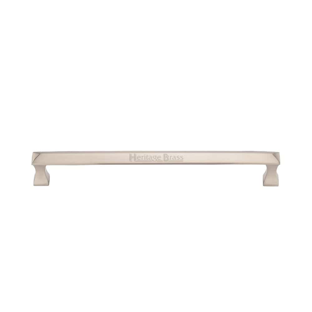 Heritage Brass Door Furniture Satin Nickel / Pull Handles (Bolt Through) Heritage Brass - Door Pull Handle Pyramid Design 326mm Satin Nickel Finish