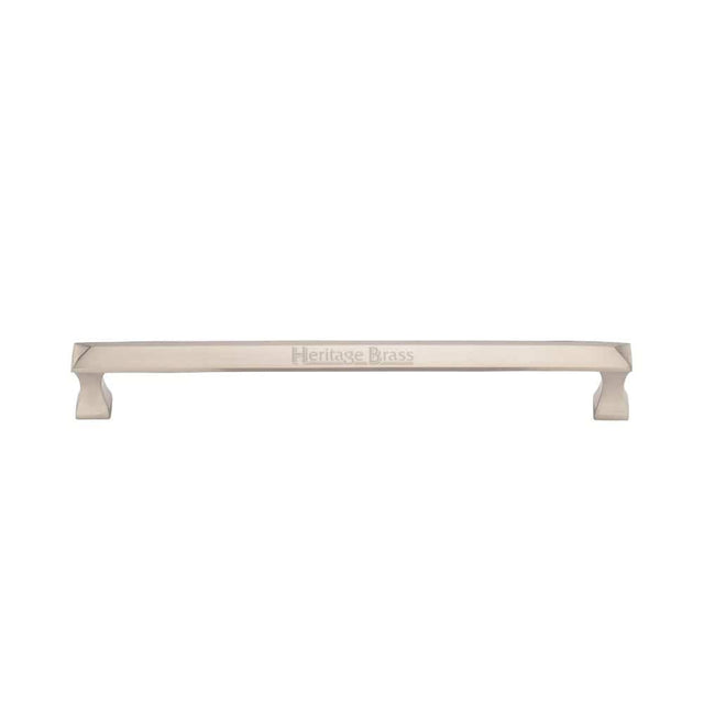Heritage Brass Door Furniture Satin Nickel / Pull Handles (Bolt Through) Heritage Brass - Door Pull Handle Pyramid Design 326mm Satin Nickel Finish