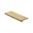 Heritage Brass Cabinet Hardware Satin Brass / Edge Pull Heritage Brass - Edge Pull Cabinet Handle Hammered Design - 38mm Width - Satin Brass