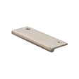 Heritage Brass Cabinet Hardware Satin Nickel / Edge Pull Heritage Brass - Edge Pull Cabinet Handle Hammered Design - 38mm Width - Satin Nickel