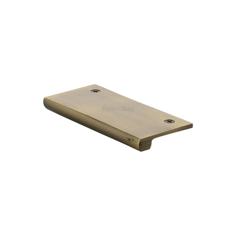 Heritage Brass Cabinet Hardware Antique Brass / Edge Pull / 50mm Heritage Brass - EPT Edge Pull Cabinet Handle 50mm Antique Brass Finish