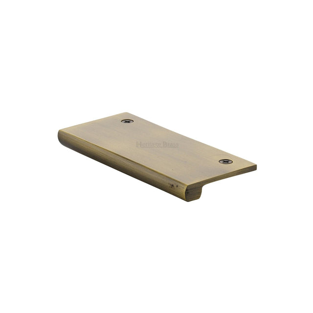 Heritage Brass Cabinet Hardware Antique Brass / Edge Pull / 50mm Heritage Brass - EPT Edge Pull Cabinet Handle 50mm Antique Brass Finish