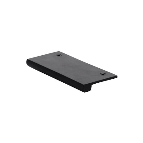 Heritage Brass Cabinet Hardware Matt Black / Edge Pull / 50mm Heritage Brass - EPT Edge Pull Cabinet Handle 50mm Matt Black Finish