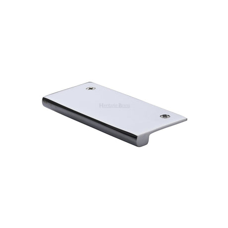 Heritage Brass Cabinet Hardware Polished Chrome / Edge Pull / 50mm Heritage Brass - EPT Edge Pull Cabinet Handle 50mm Polished Chrome Finish