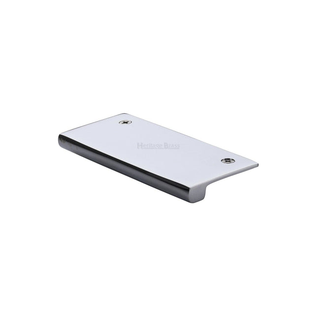 Heritage Brass Cabinet Hardware Polished Chrome / Edge Pull / 50mm Heritage Brass - EPT Edge Pull Cabinet Handle 50mm Polished Chrome Finish