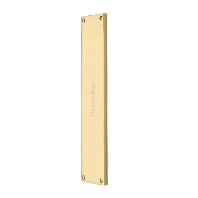 Heritage Brass Door Furniture Polished Brass / Finger Plates / 310 x 76mm Heritage Brass - Fingerplate 310 x 76mm - Polished Brass Finish