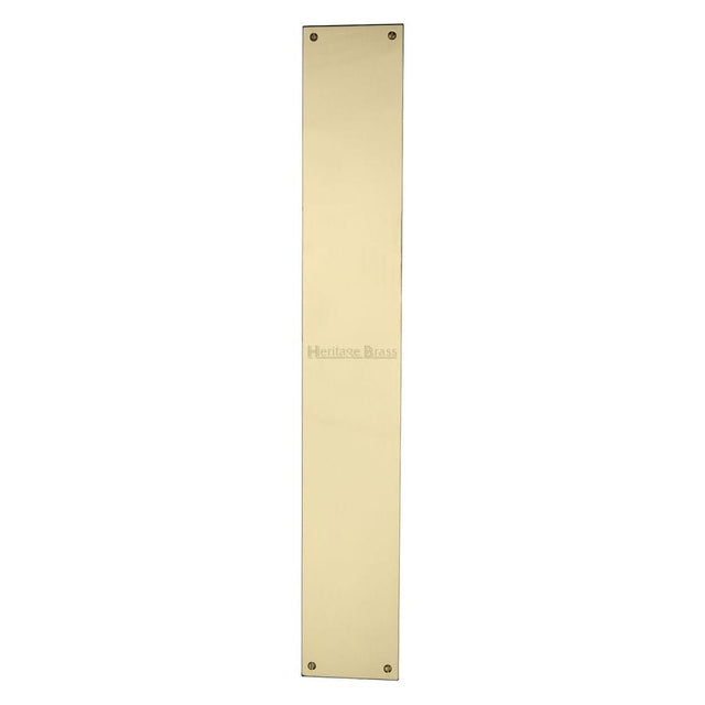 Heritage Brass Door Furniture Polished Brass / Finger Plates / 500 x 76mm Heritage Brass - Fingerplate 500 x 76mm - Polished Brass Finish