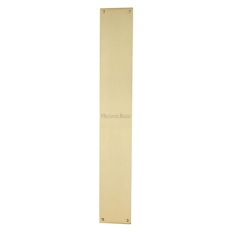 Heritage Brass Door Furniture Satin Brass / Finger Plates / 500 x 76mm Heritage Brass - Fingerplate 500 x 76mm - Satin Brass Finish