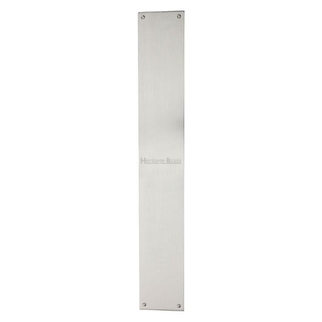 Heritage Brass Door Furniture Satin Nickel / Finger Plates / 500 x 76mm Heritage Brass - Fingerplate 500 x 76mm - Satin Nickel Finish