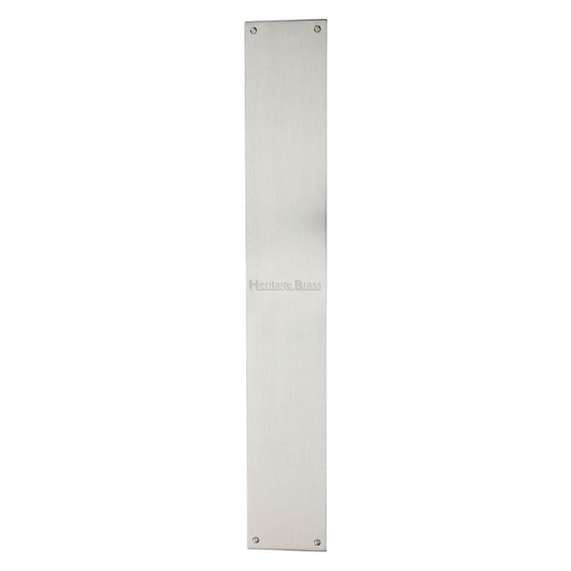 Heritage Brass Door Furniture Satin Nickel / Finger Plates / 500 x 76mm Heritage Brass - Fingerplate 500 x 76mm - Satin Nickel Finish