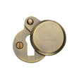 Heritage Brass Door Furniture Antique Brass / Mortice Key Profile Escutcheons Heritage Brass - Heritage Brass Covered Keyhole Round - Antique Brass