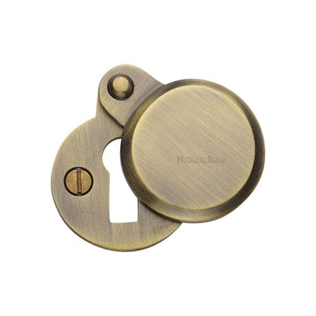 Heritage Brass Door Furniture Antique Brass / Mortice Key Profile Escutcheons Heritage Brass - Heritage Brass Covered Keyhole Round - Antique Brass