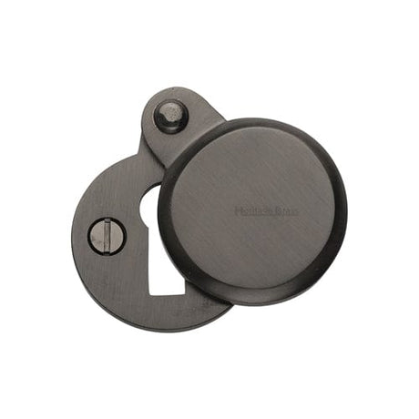 Heritage Brass Door Furniture Matt Bronze / Mortice Key Profile Escutcheons Heritage Brass - Heritage Brass Covered Keyhole Round - Matt Bronze